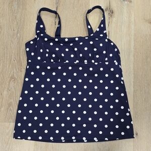 Lands' End Womens Underwire Tankini Swim Top 6D